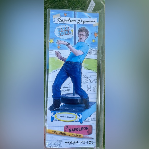 Rare Napoleon Dynamite Tetherball Champ Figurine NWT Spawn.com - Picture 4 of 6